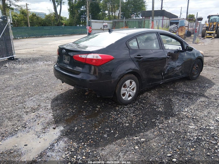 Vin: knafk4a66g5493563, lot: 46699021, kia forte lx 20164