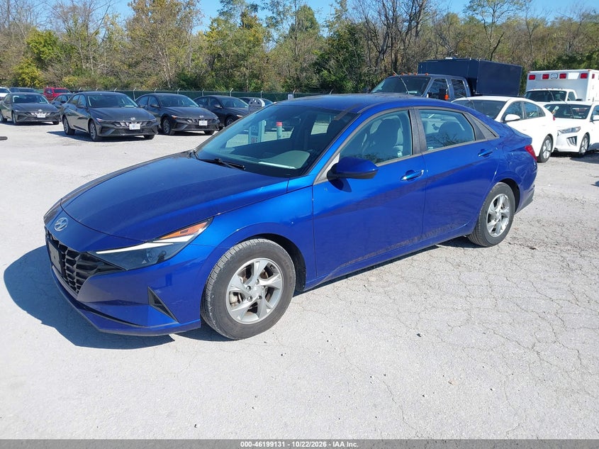 Vin: 5npll4ag5mh050909, lot: 46699043, hyundai elantra se 20212