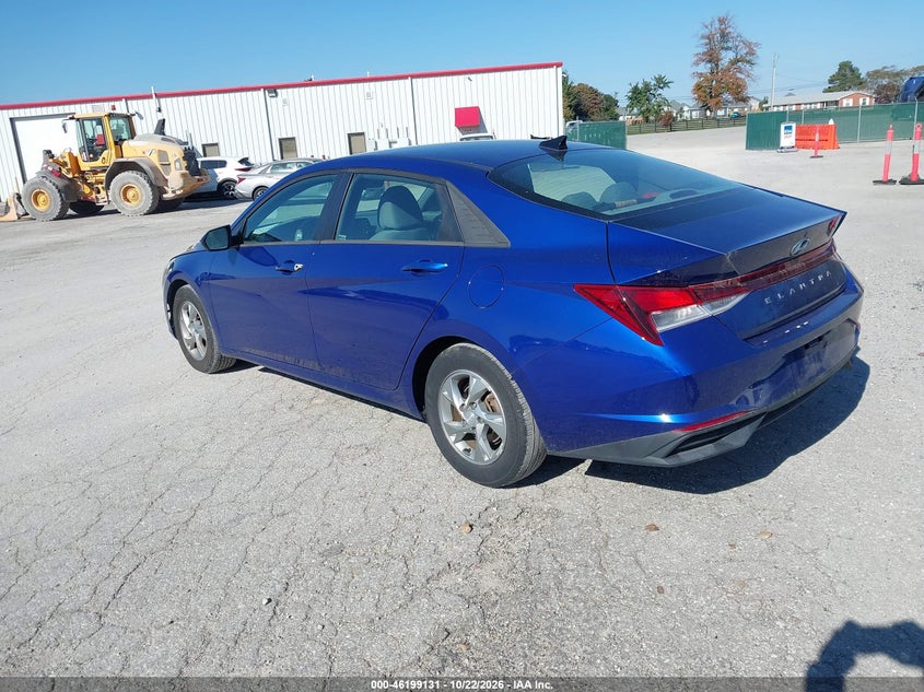 Vin: 5npll4ag5mh050909, lot: 46699043, hyundai elantra se 20213