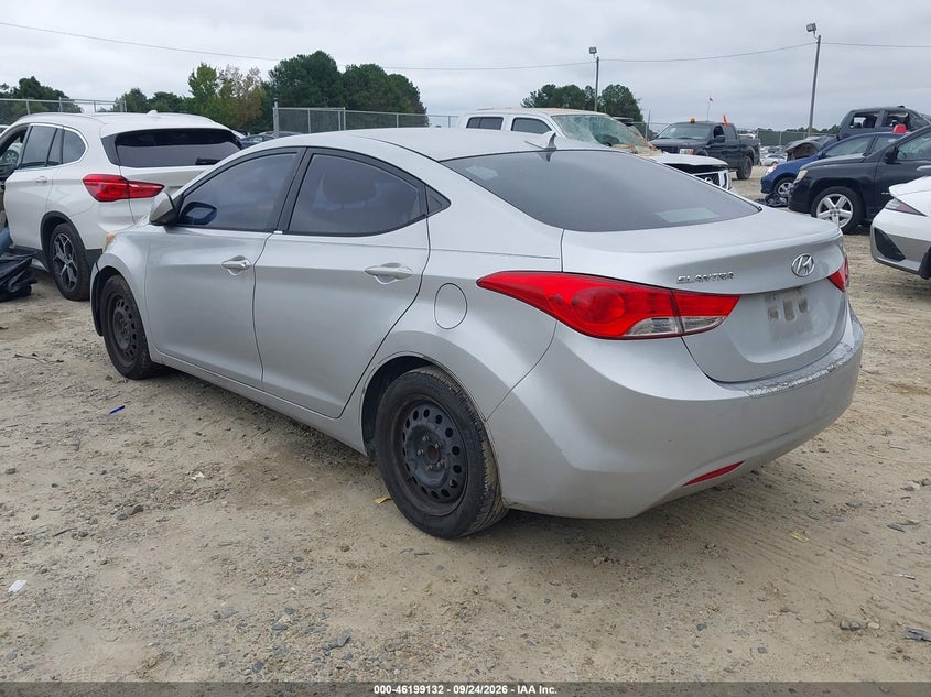 Vin: 5npdh4ae7dh161224, lot: 46699044, hyundai elantra gls 20133