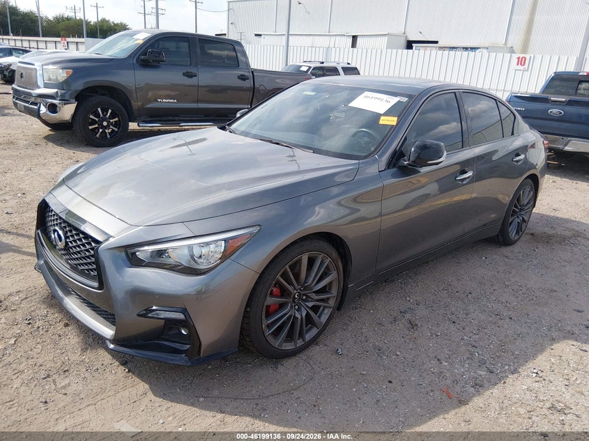 Vin: jn1fv7dp2nm370249, lot: 46699048, infiniti q50 red sport 400 20222