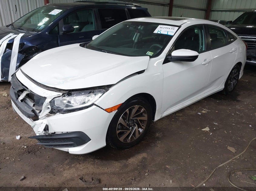 2017 Honda Civic, Удар спереду, IAAI, VIN 2HGFC2F78HH501955 — фото 2