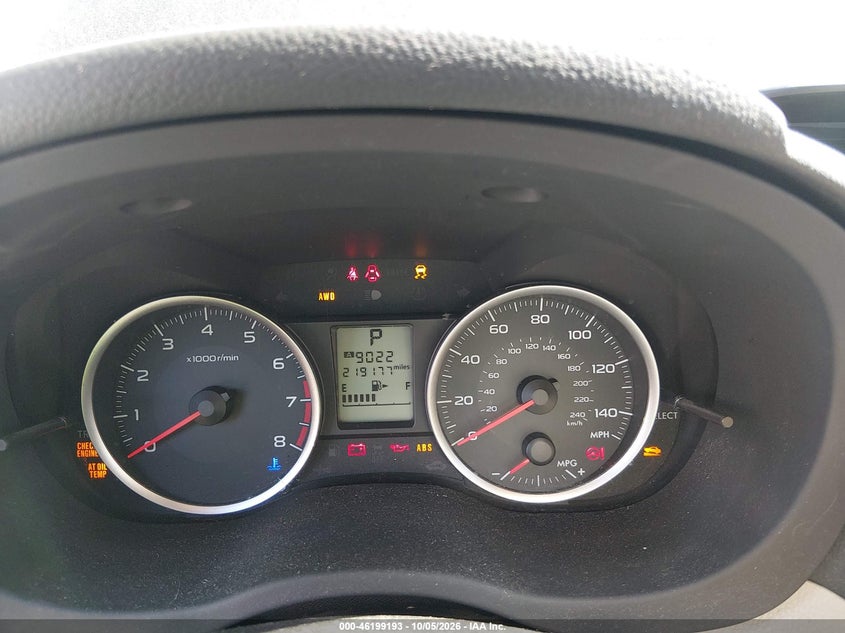SUBARU XV CROSSTREK 2013 VIN JF2GPAWC3D2805150