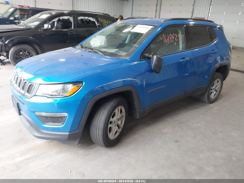 Vin: 3c4njdab0jt265175, lot: 46699196, jeep compass sport 4x4 20182