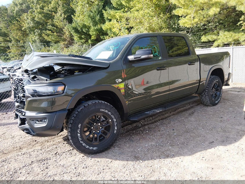Vin: 1c6srflt3tn433303, lot: 46699244, ram 1500 rebel  4x4 5'7 box 20262