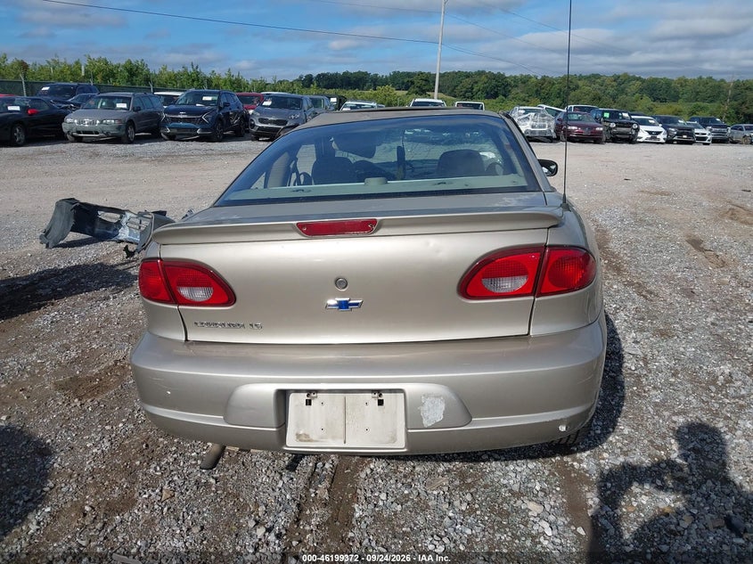 CHEVROLET CAVALIER 2002 VIN 1G1JS124X27282638