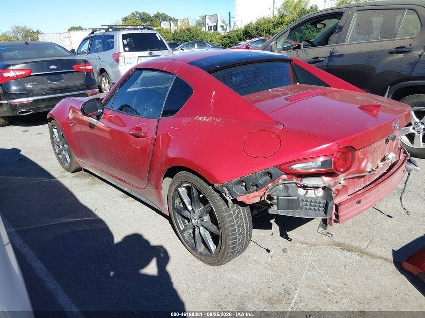 Vin: jm1ndam73h0107725, lot: 46699293, mazda mx-5 miata rf grand touring 20173