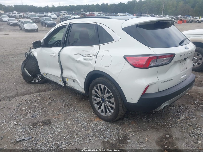 Vin: 1fmcu0dz3luc73758, lot: 46699307, ford escape titanium hybrid 20203