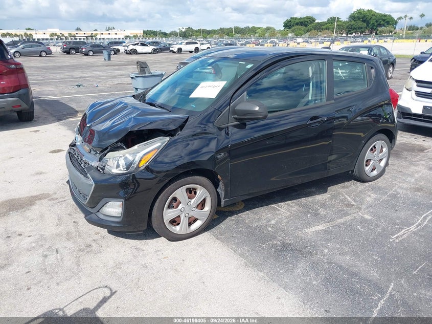 Vin: kl8cb6sa8kc801026, lot: 46699317, chevrolet spark ls cvt 20192