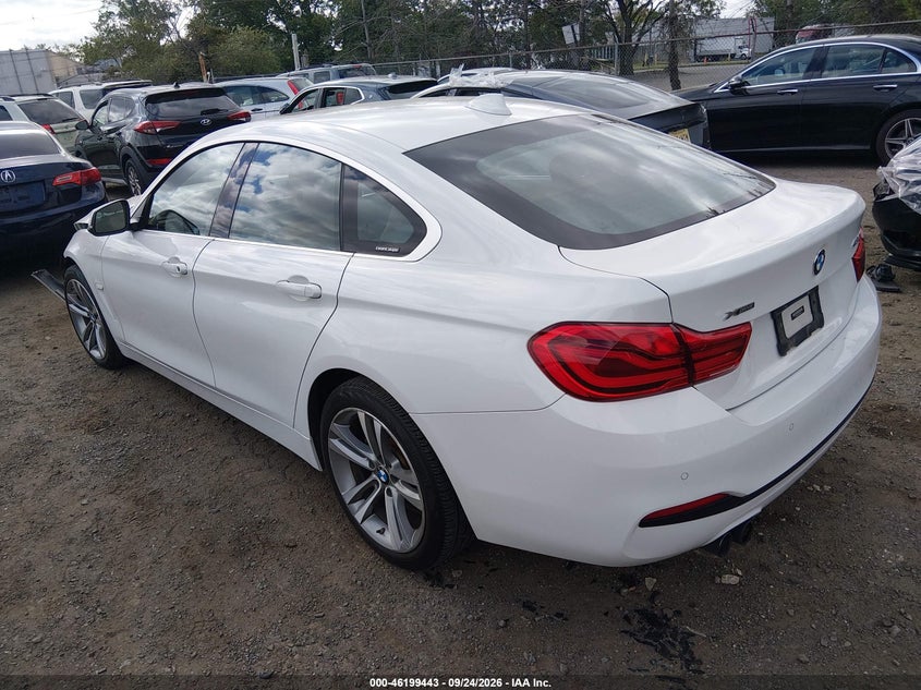 Vin: wba4j3c51kbl08323, lot: 46699355, bmw 430i gran coupe xdrive 20193