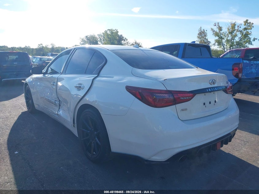Vin: jn1ev7ar3jm430681, lot: 46699377, infiniti q50 3.0t luxe 20183