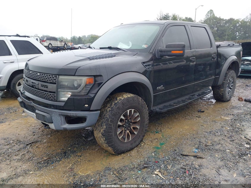 Vin: 1ftfw1r66dfb38246, lot: 46699396, ford f-150 svt raptor 20132