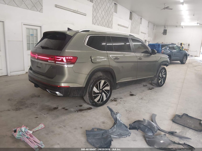 Vin: 1v2br2ca2sc569110, lot: 46699409, volkswagen atlas 2.0t sel 20254
