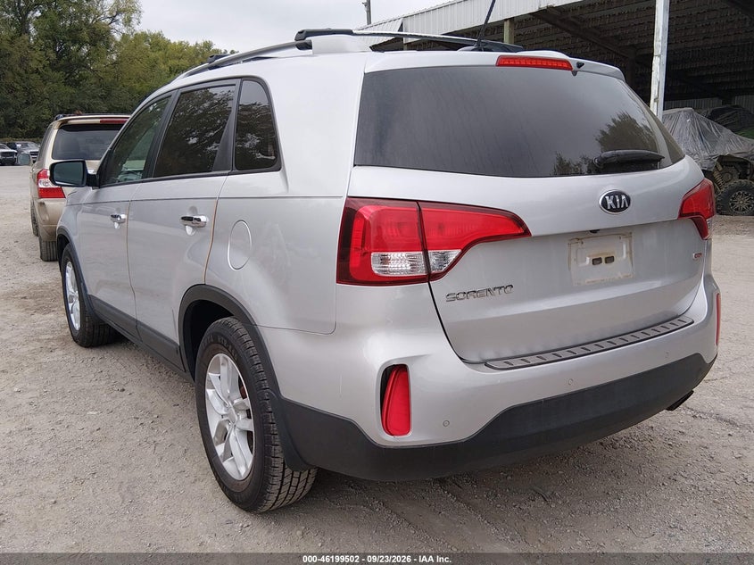 Vin: 5xykt3a60fg598193, lot: 46699414, kia sorento lx 20153