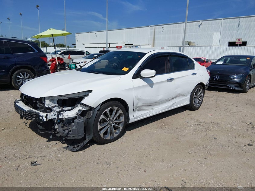 Vin: 1hgcr2f58fa236241, lot: 46699443, honda accord sport 20152