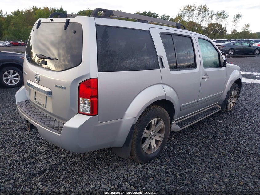 Vin: 5n1ar1nb4bc619787, lot: 46699469, nissan pathfinder silver 20114