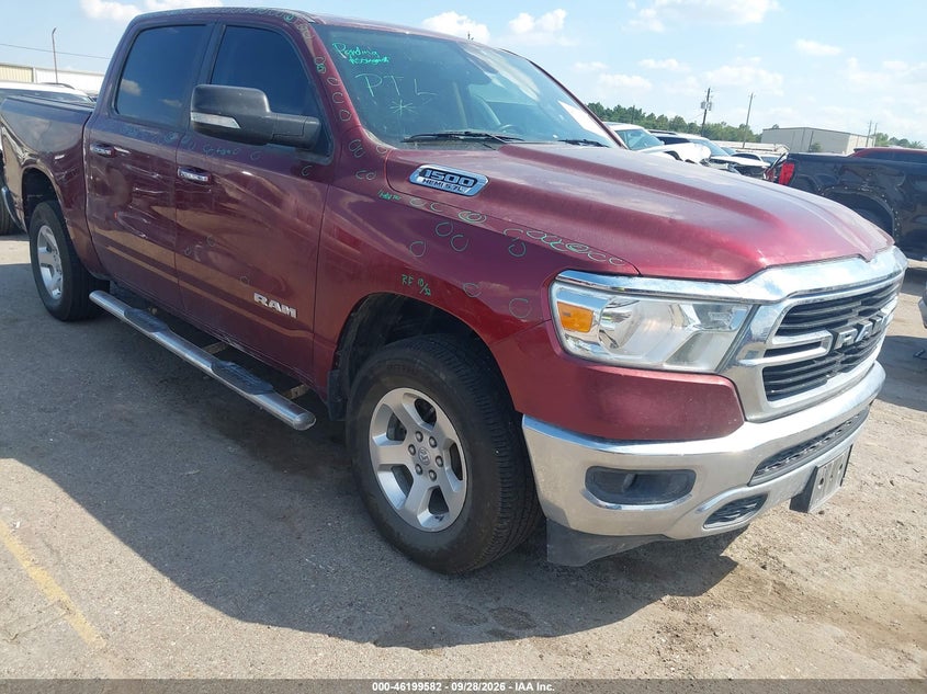 Vin: 1c6srfft1kn688056, lot: 46699494, ram 1500 big horn/lone star  4x4 5'7 box 2019 img_1