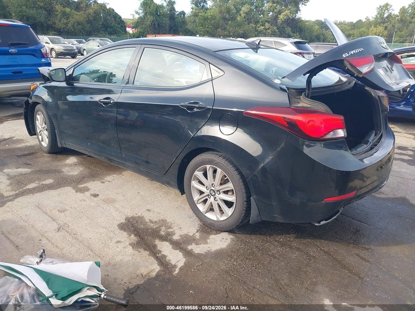 Vin: 5npdh4ae3eh545180, lot: 46699497, hyundai elantra se 20143