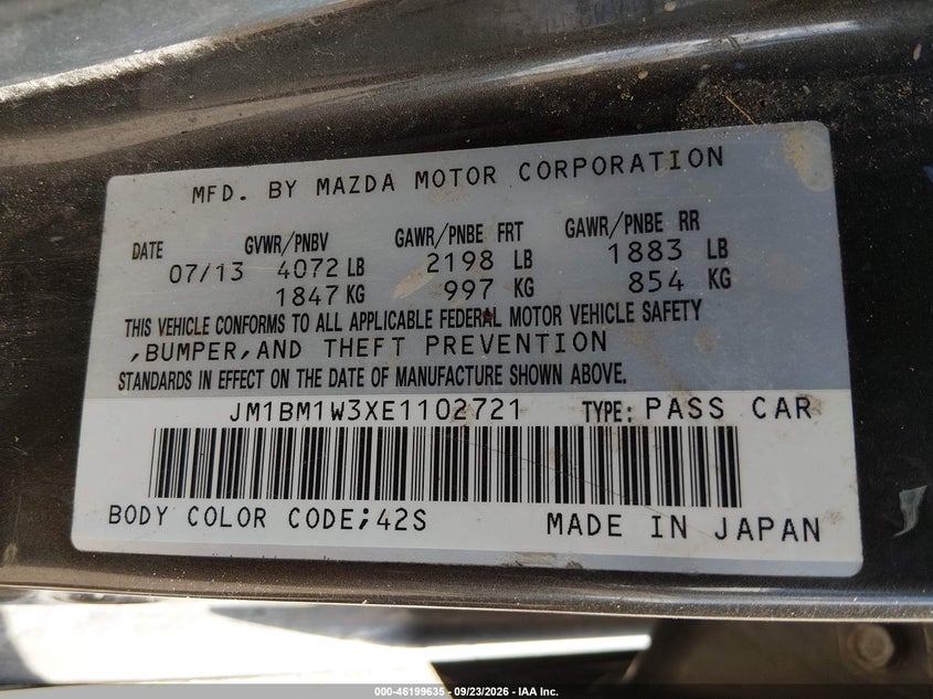 2014 MAZDA MAZDA3 S GRAND TOURING · Photo 9