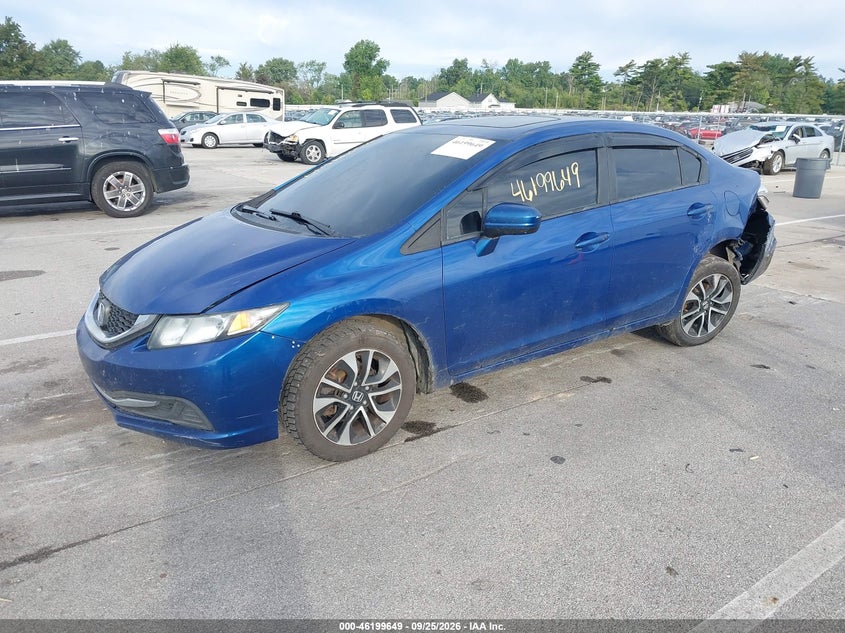 Vin: 19xfb2f77fe081924, lot: 46699561, honda civic se 20152