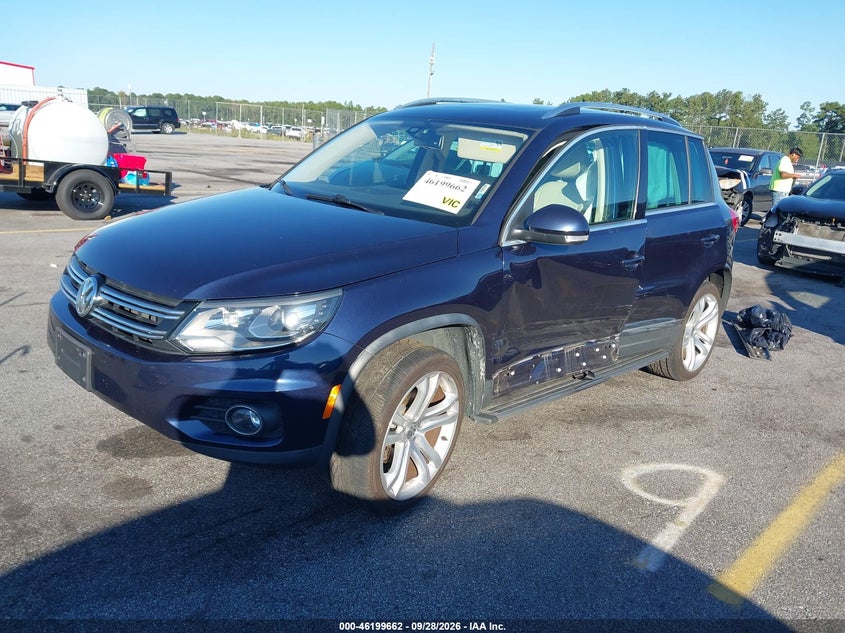 2016 Volkswagen Tiguan Sel, Левый бок, IAAI, VIN WVGAV7AX1GW613273 — фото 2