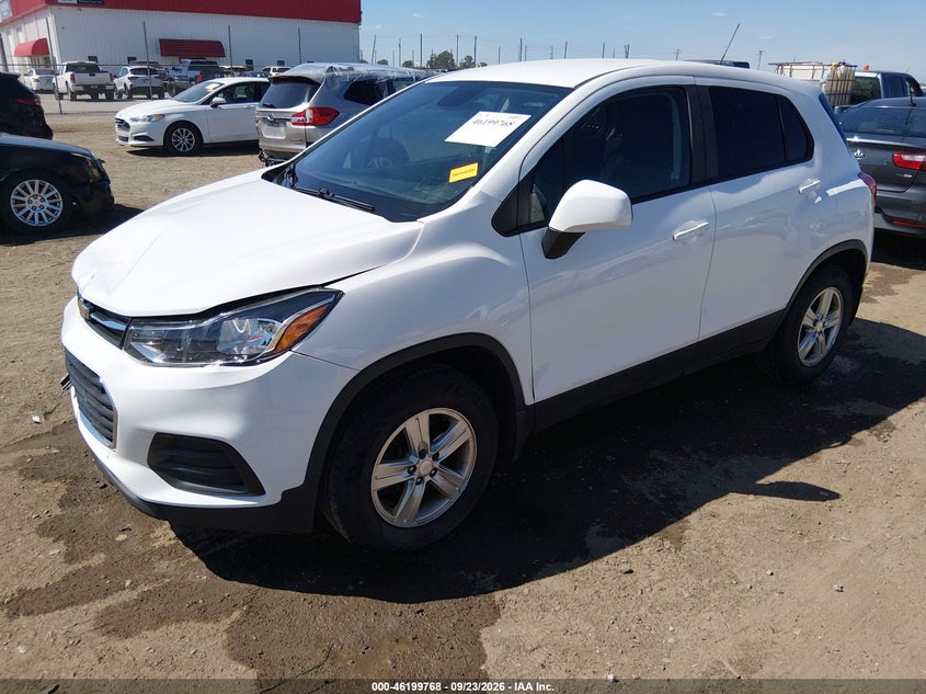 Vin: 3gncjnsb2kl373110, lot: 46699680, chevrolet trax ls 20192