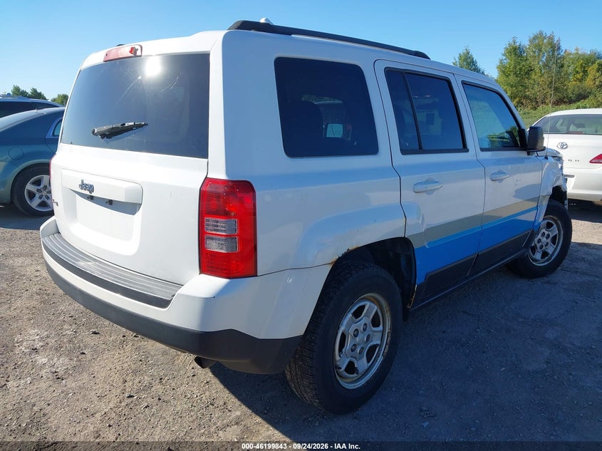 Vin: 1c4njrbb3ed598655, lot: 46699755, jeep patriot sport 20144