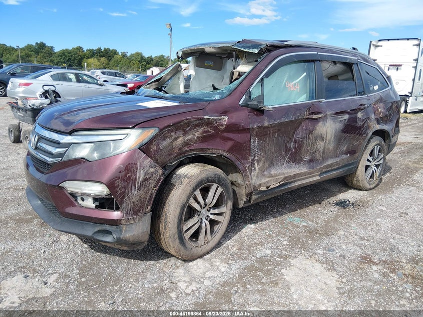 Vin: 5fnyf6h87gb069570, lot: 46699776, honda pilot ex-l 20162