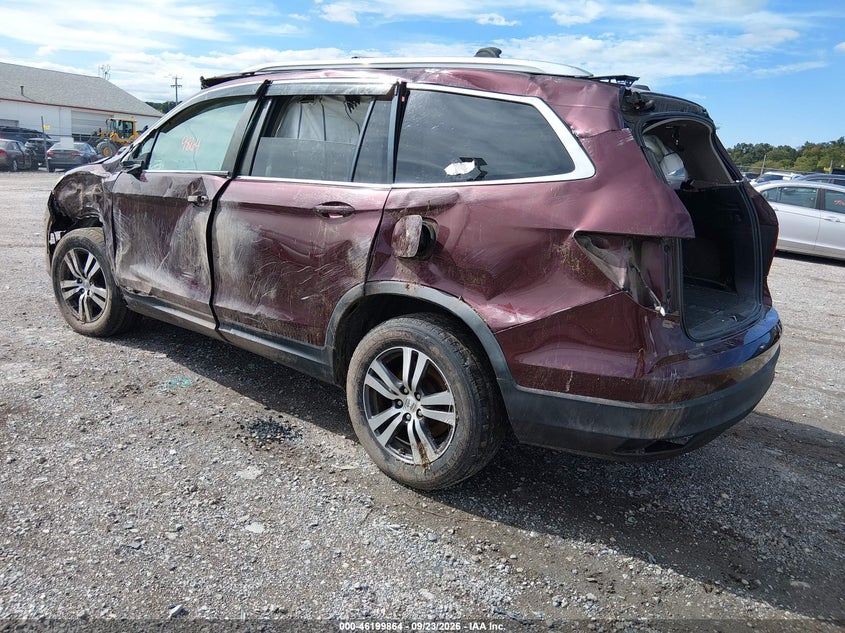 Vin: 5fnyf6h87gb069570, lot: 46699776, honda pilot ex-l 20163