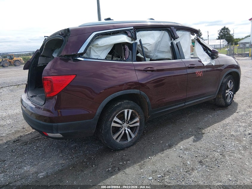 Vin: 5fnyf6h87gb069570, lot: 46699776, honda pilot ex-l 20164