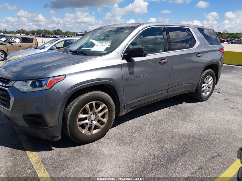 Vin: 1gnerfkwokj114522, lot: 46699800, chevrolet traverse ls 20192