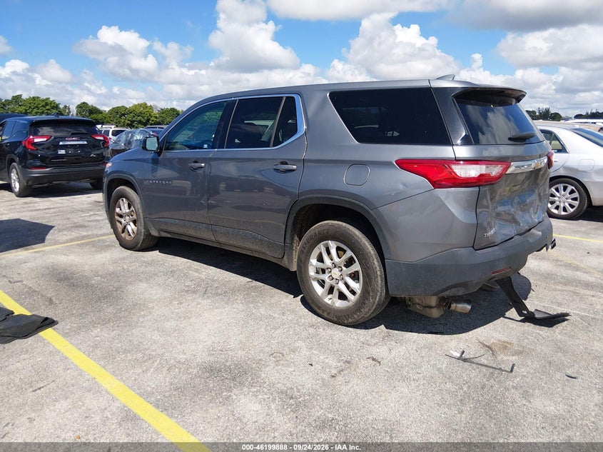 Vin: 1gnerfkwokj114522, lot: 46699800, chevrolet traverse ls 20193