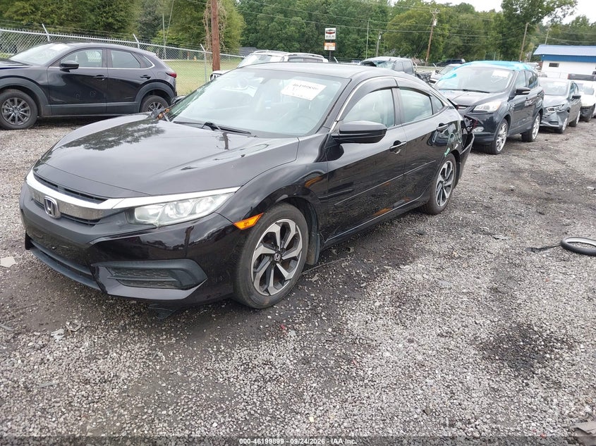 Vin: 19xfc2f56ge240929, lot: 46699811, honda civic lx 20162
