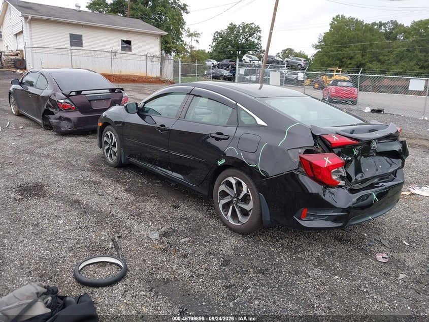 Vin: 19xfc2f56ge240929, lot: 46699811, honda civic lx 20163