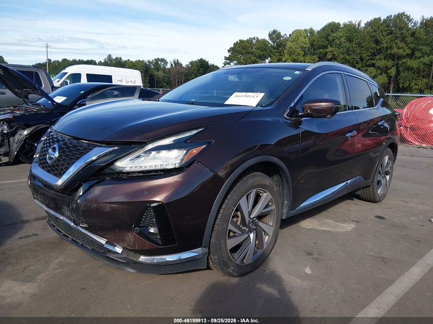2019 Nissan Murano, Удар спереду, IAAI, VIN 5N1AZ2MJ7KN102602 — фото 2
