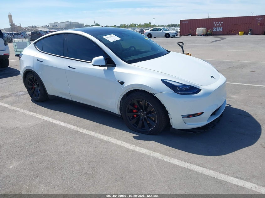 Vin: 7saygdef0nf380973, lot: 46699911, tesla model y performance dual motor all-wheel drive 2022 img_1