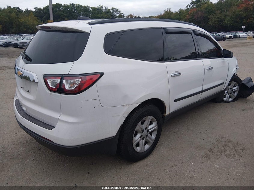 Vin: 1gnkrfed1hj113062, lot: 46700011, chevrolet traverse ls 20174