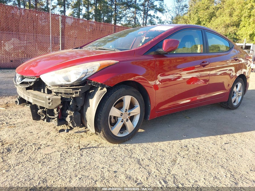 Vin: kmhdh4ae1du526109, lot: 46700014, hyundai elantra gls 20132