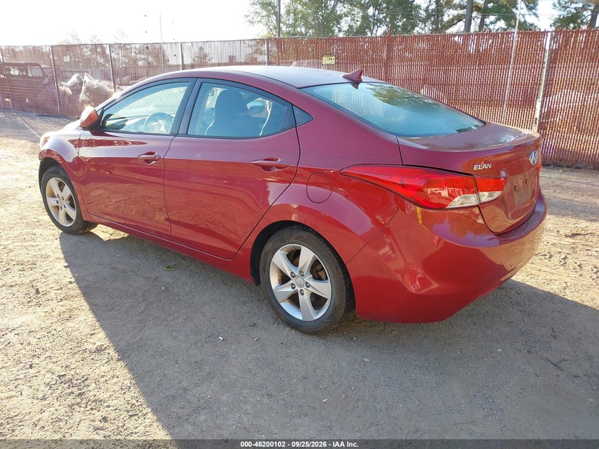 Vin: kmhdh4ae1du526109, lot: 46700014, hyundai elantra gls 20133