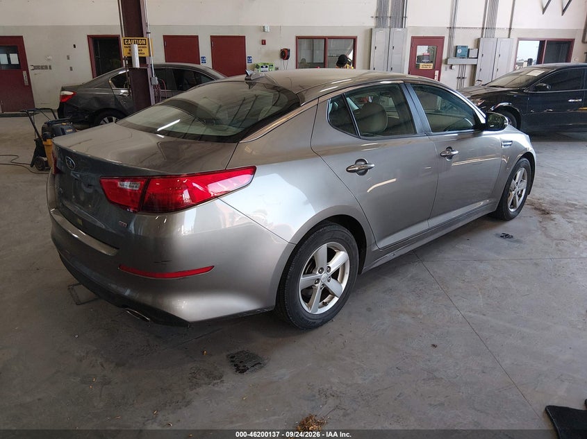 Vin: 5xxgm4a7xfg466693, lot: 46700049, kia optima lx 20154