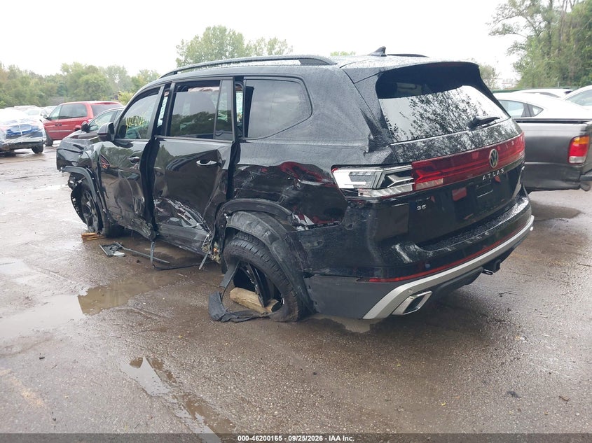 Vin: 1v2cr2ca9rc600187, lot: 46700077, volkswagen atlas 2.0t peak edition se w/technology 20243