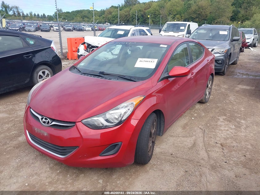 Vin: kmhdh4aexbu120441, lot: 46700095, hyundai elantra gls (ulsan plant) 20112