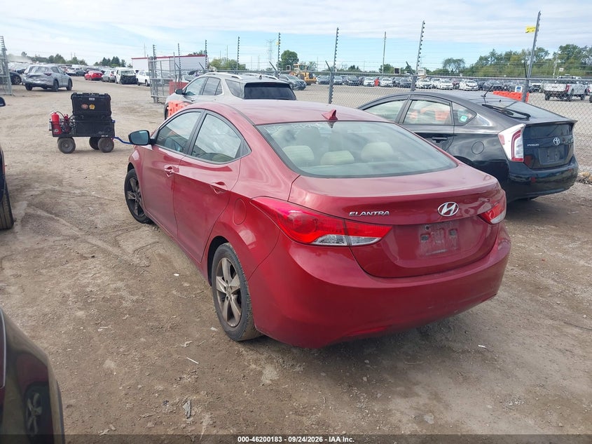 Vin: kmhdh4aexbu120441, lot: 46700095, hyundai elantra gls (ulsan plant) 20113