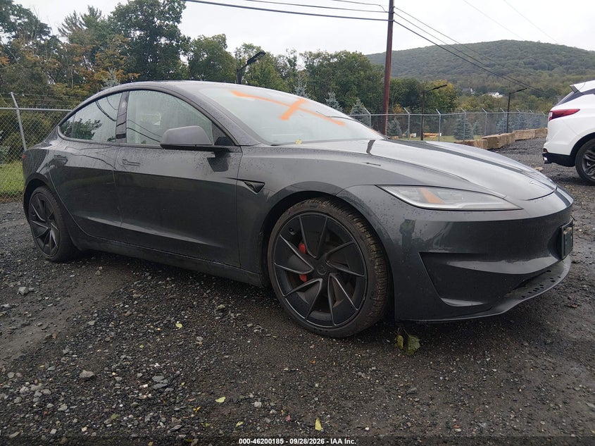 Vin: 5yj3e1et0sf084753, lot: 46700097, tesla model 3 performance all-wheel drive 2025 img_1