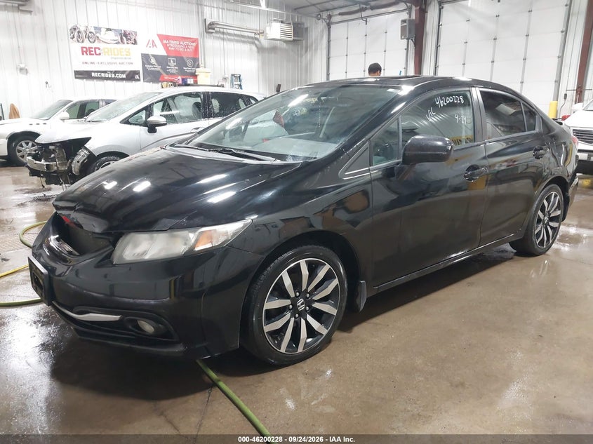 Vin: 19xfb2f91fe105300, lot: 46700140, honda civic ex-l 20152