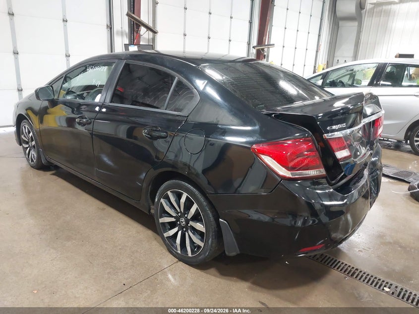 Vin: 19xfb2f91fe105300, lot: 46700140, honda civic ex-l 20153