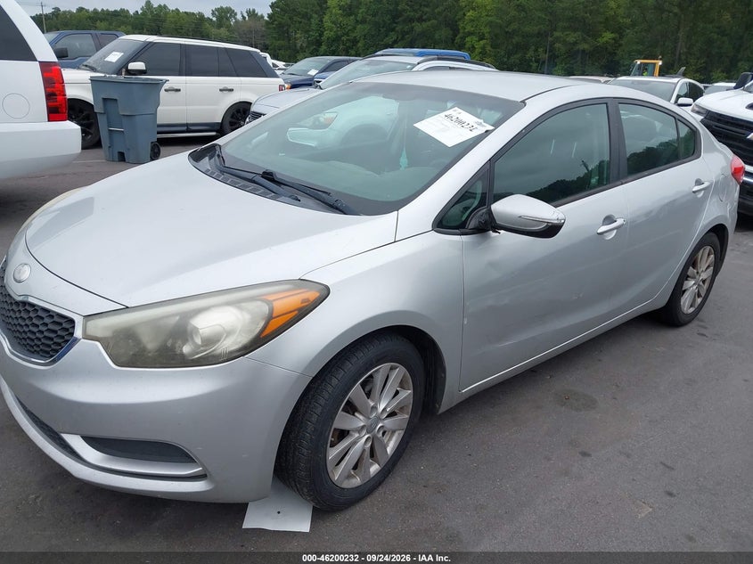 Vin: knafx4a60e5081220, lot: 46700144, kia forte lx 20142