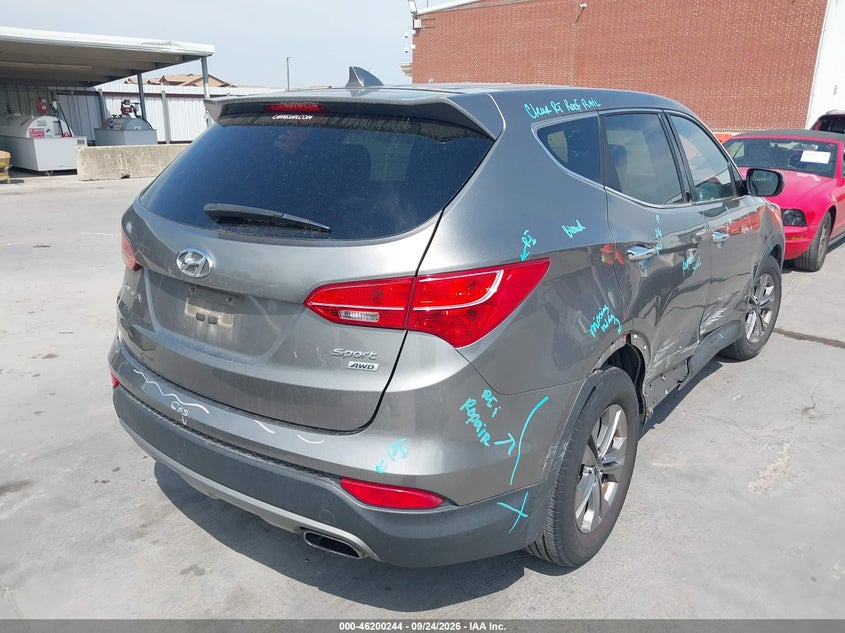 Vin: 5xyztdlb6gg368674, lot: 46700156, hyundai santa fe sport 2.4l 20164
