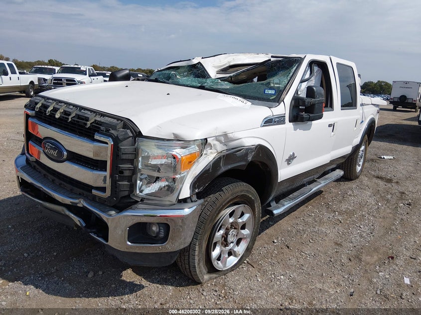 Vin: 1ft7w2btxfec61616, lot: 46700214, ford super duty f-250 srw lariat 20152