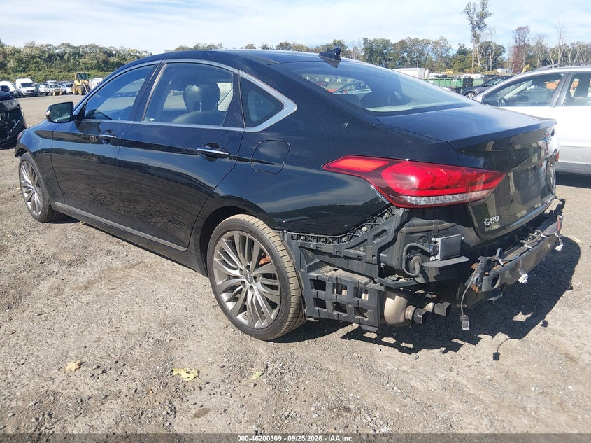 Vin: kmhgn4jf0hu214044, lot: 46700221, genesis g80 5.0 ultimate 20173